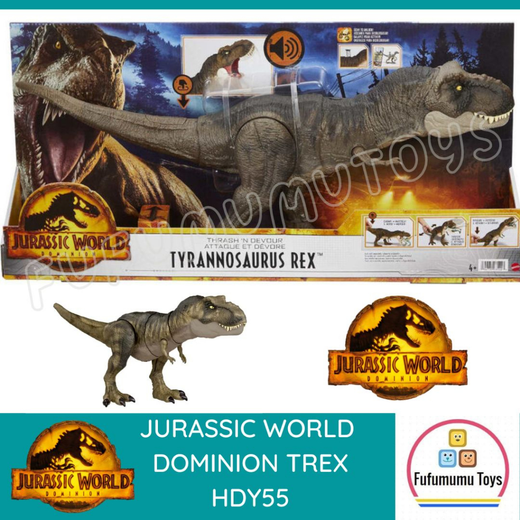 Jurassic World Dominion Tyrannosaurus Rex Dinosaur TREX original HDY55 ...