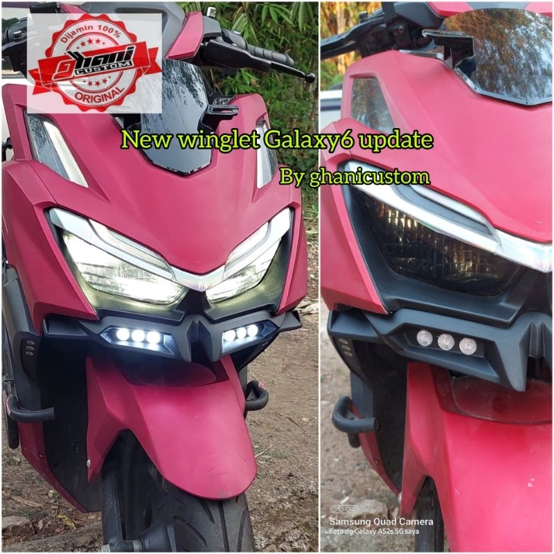 Winglet Galaxy6 Honda Vario160 Click160 Original Ghanicustom | Shopee ...