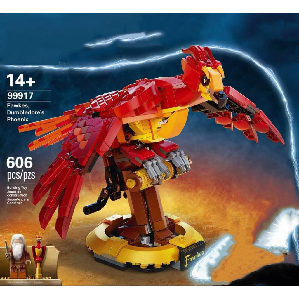 Brick Harry Potter Fawkes Dumbledore's Phoenix Compatible 76394 ...