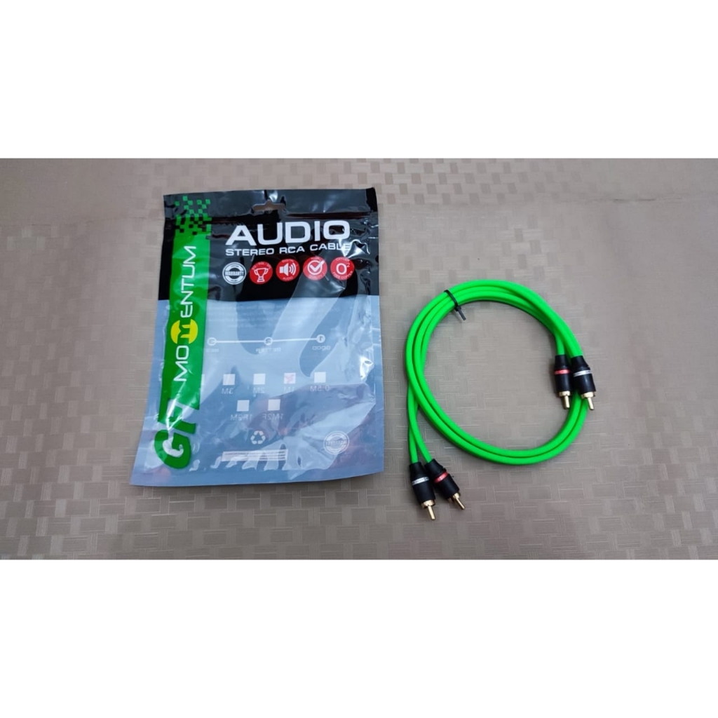 HIJAU HITAM 1 meter Green And Black 1 meter Car GF MOMENTUM audio rca