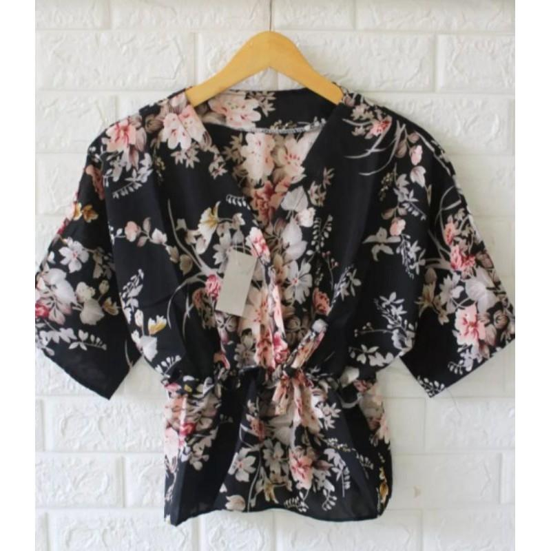 Vintage Jamaica Made Monstterra Leaf Button Blouse main image 0