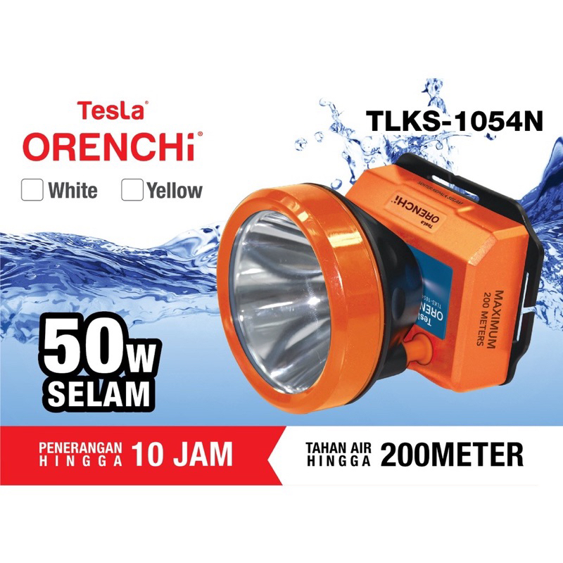 Tesla TLKS-1054 Diving Head Flashlight 50 Watt | Shopee Malaysia