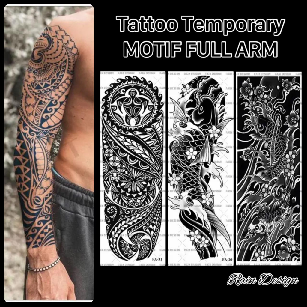 Raindesign-tato semi Permanent FULL ARM Waterproof/semi Permanent ...