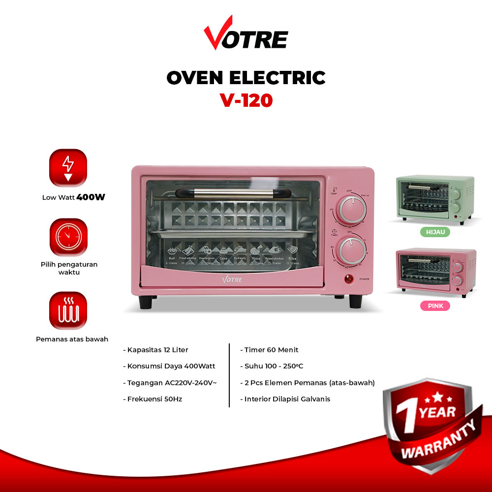 Advance Votre V120 12 Liter Low Watt Electric Oven Shopee Malaysia