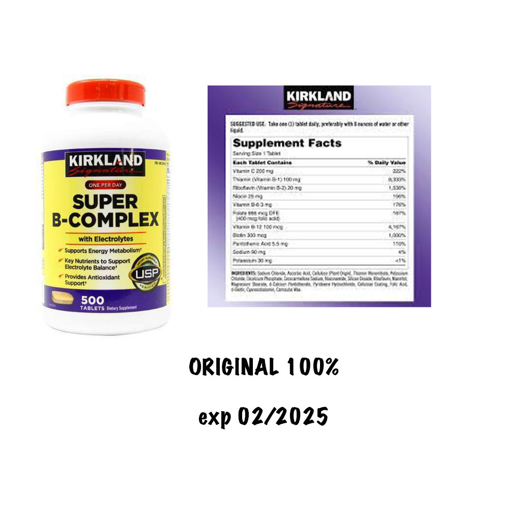 Kirkland Super 500 tablets Vitamin one per day Shopee Malaysia