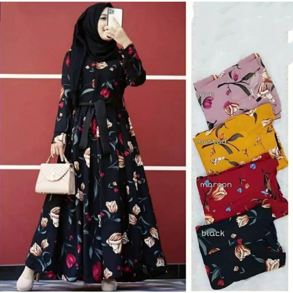 Tulip GAMIS REDUCED PRICE 67% TULIP FLOWER GAMIS | Shopee Malaysia