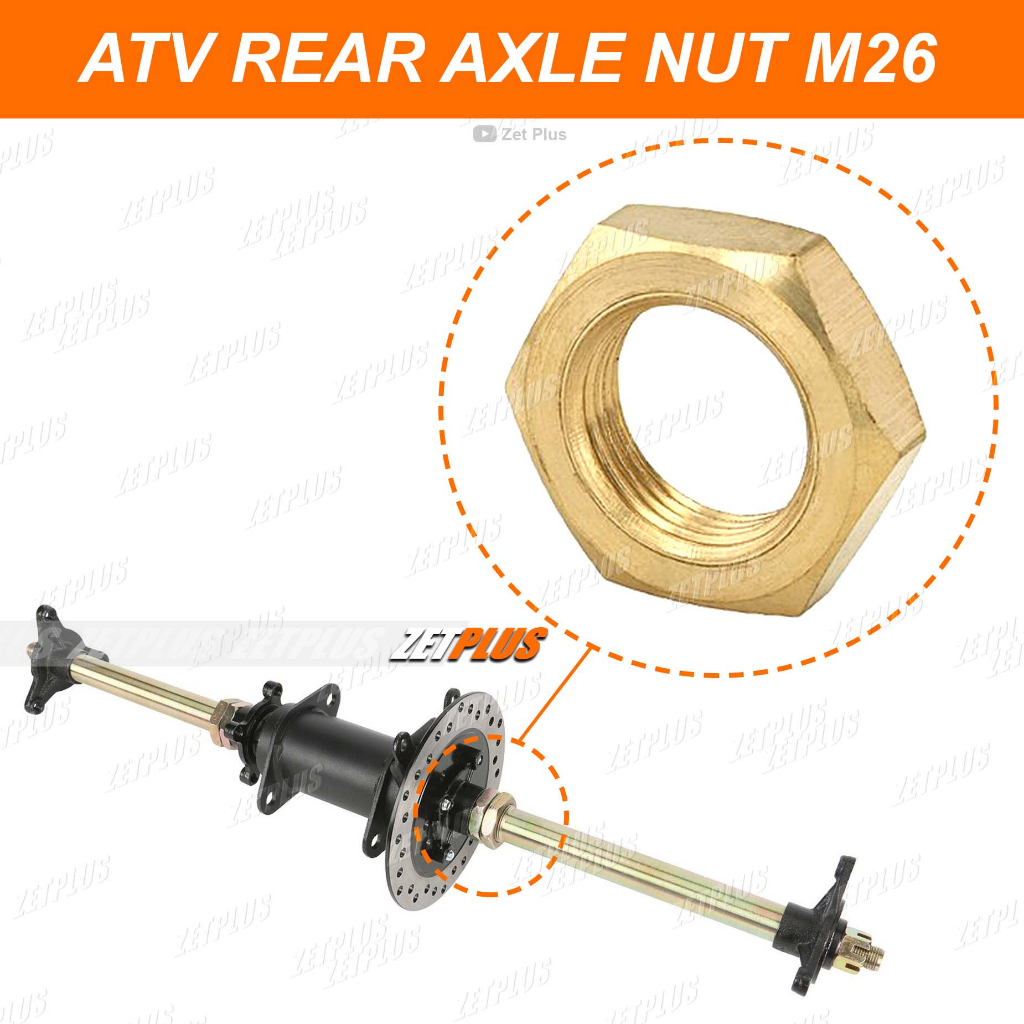 Atv axle nut /rear axle nut hexagonal Clock M26/ rear arm Bolt buggy