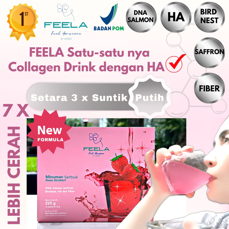 Feela-super COLLAGEN DRINK WITH INFUSE WHITENING FORMULA; HA,DNA SALMON ...