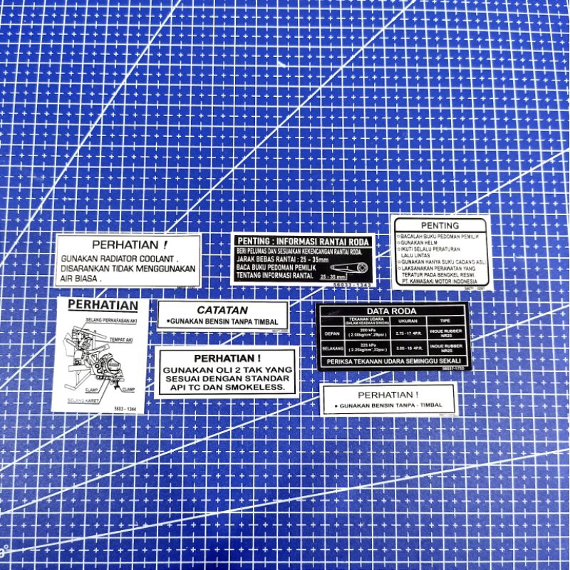 Kawasaki ninja rr ninja r ninja s krr warning sticker kawasaki ninja ...