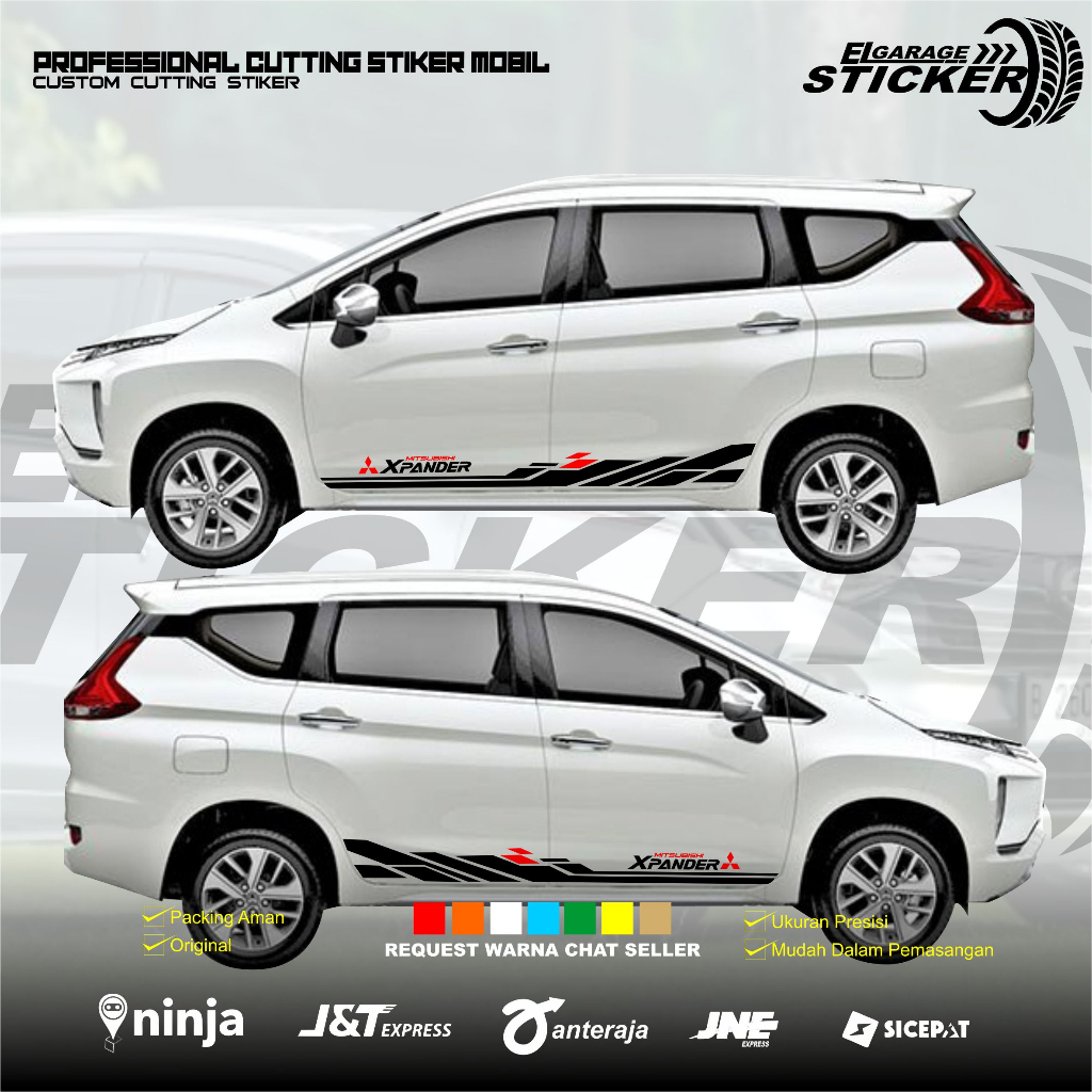 Mitsubishi xpander Car Sticker cutting list body simple Sticker xpander
