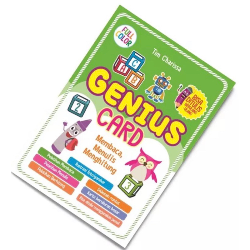 [ORIGINAL] Flashcard Genius Card Reading Writing Counting | Shopee Malaysia