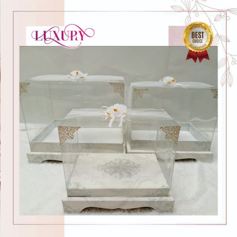 Mica Box, wedding dowry Box, Set of 3 feet | Shopee Malaysia