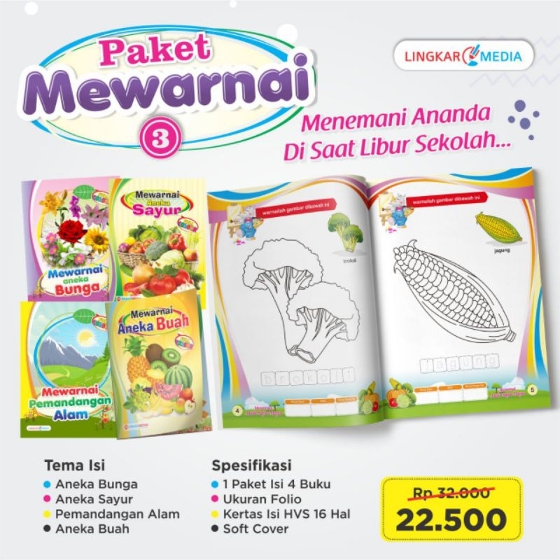 Coloring PACKAGE BOOK | Shopee Malaysia