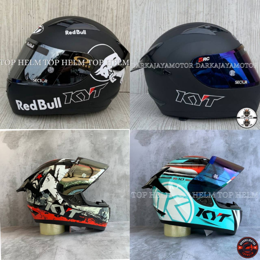 Helmet KYT R10 SOLID BLACK DOFF Package Handsome/KYT FULL FACE R10