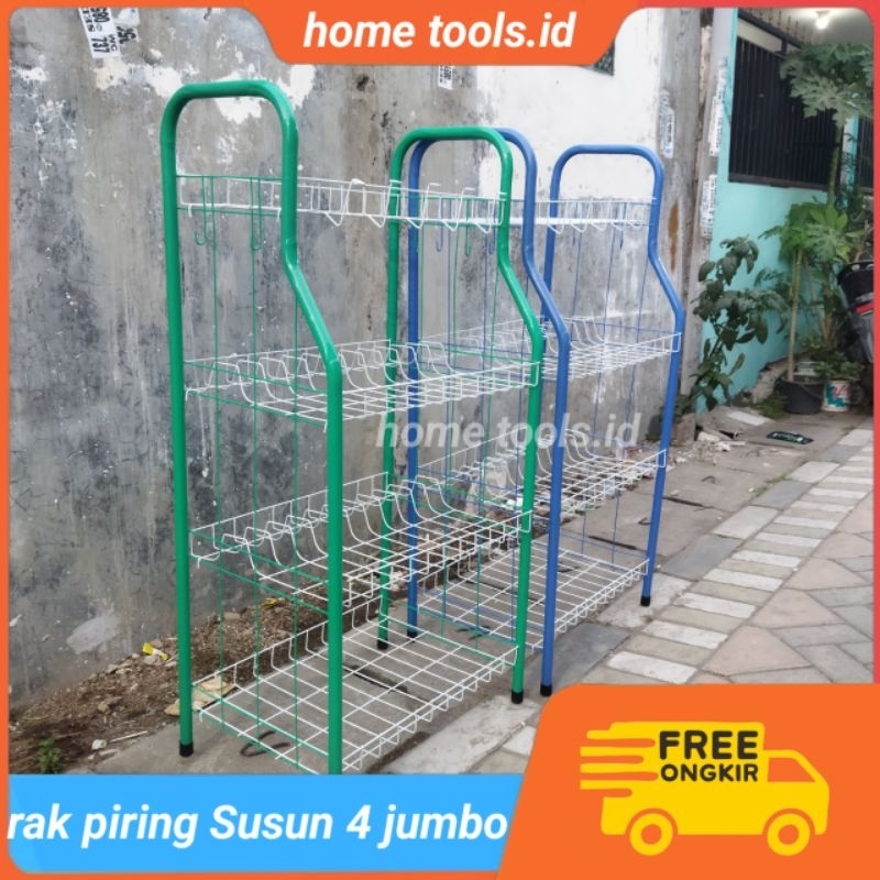 4tier jumbo Dish Rack/dragon Dish Rack/Kitchen Rack/Rack/Store Rack