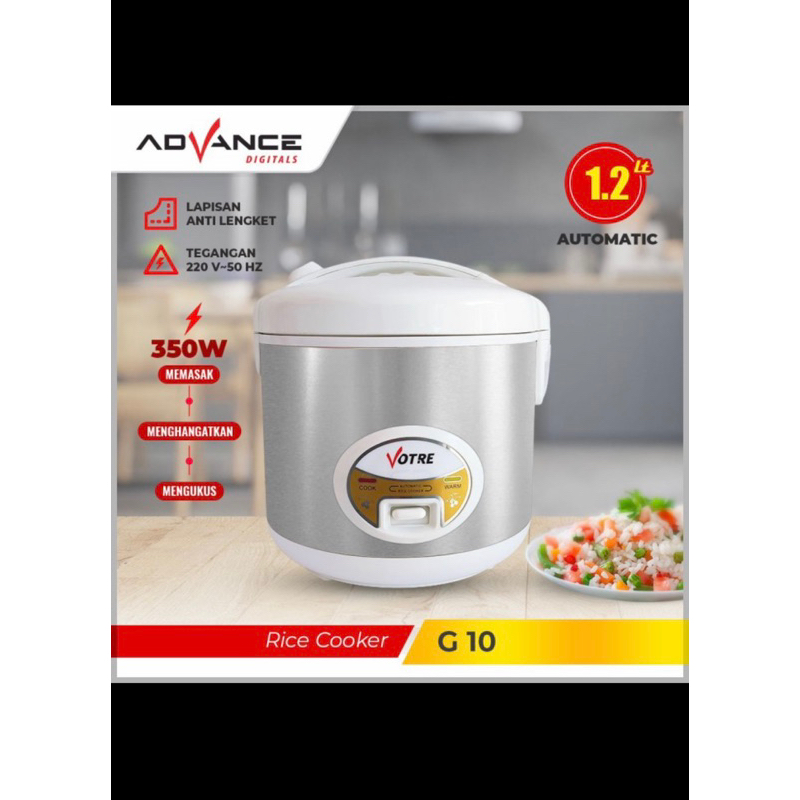 Votre G10 Rice Cooker 1.2 Liter Shopee Malaysia