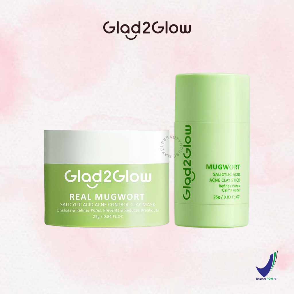 Glad2glow Real Mugwort Clay/Stick Mask Salicylic Acid Anti Pores & Acne ...