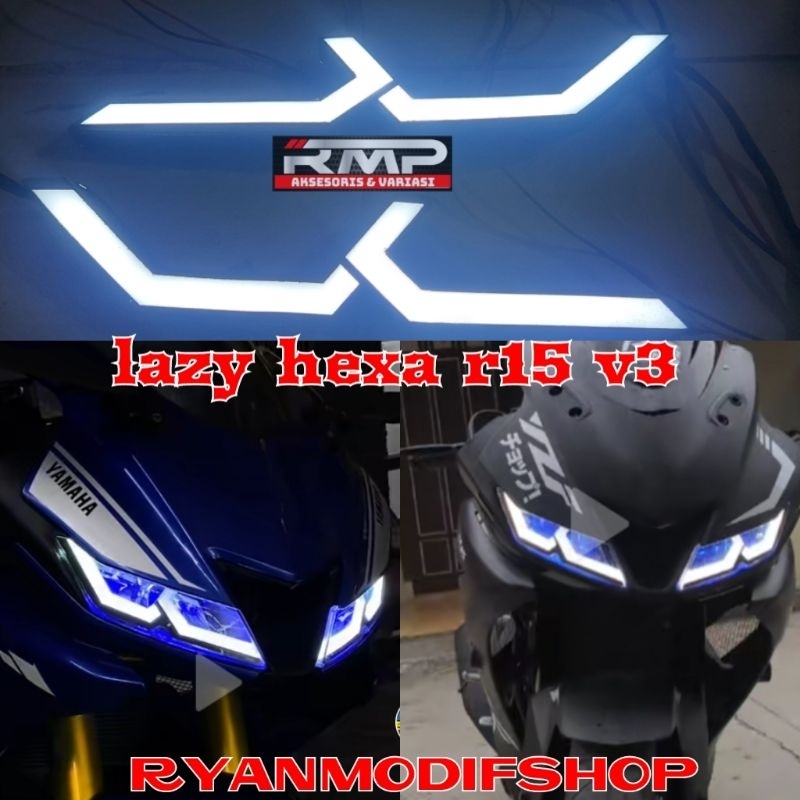 Hexa frame eyebrow lamp r15 v3 lazyy hexagon r15 v3 vva Shopee