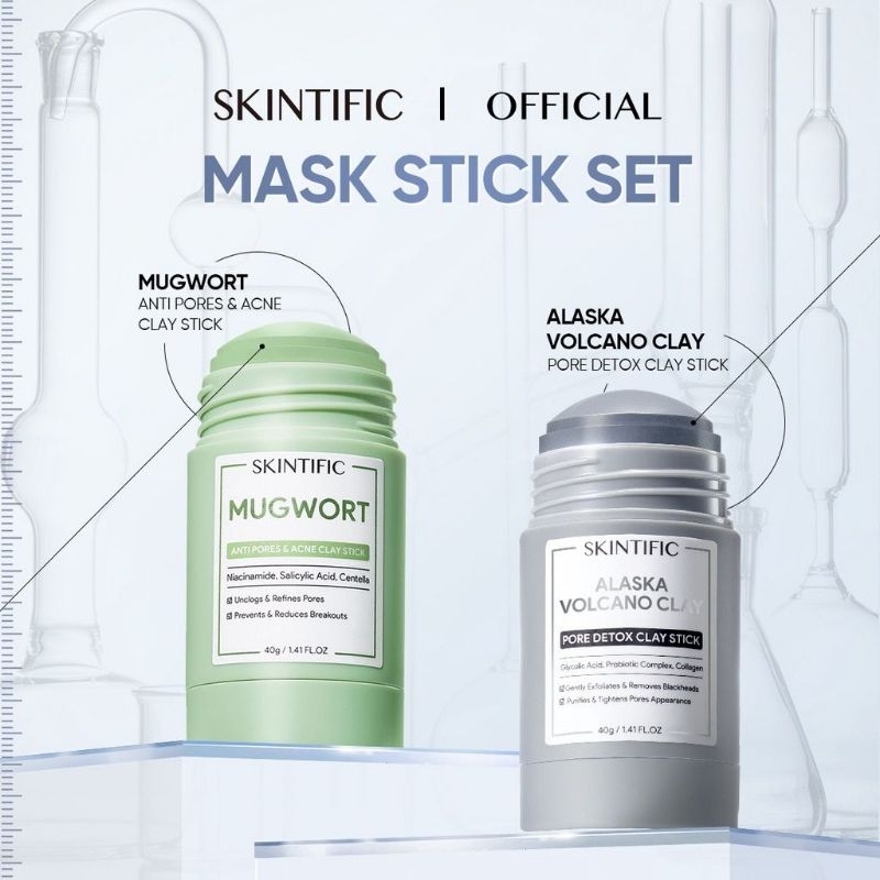 Skintific Mask Stick Set (Mugwort And Alaska) Shopee Malaysia