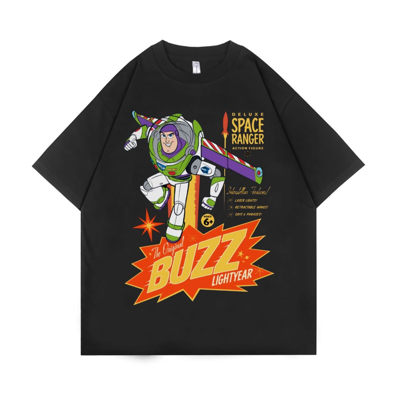 HITAM Toy STORY BUZZ LIGHTYEAR SPACE RANGER | Vintage Black Oversized ...