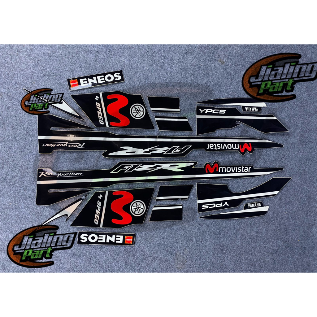 HITAM Sticker sticker yamaha fiz r striping f1zr fiz r f1zr f1z r ...