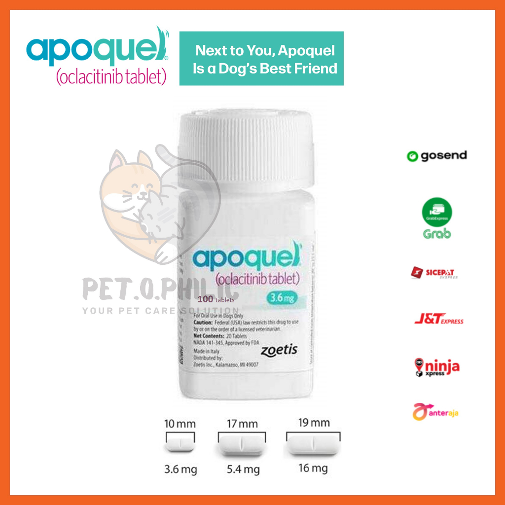 Apoquel Medicine For Dog Itching Allergy Dermatitis Shopee Malaysia