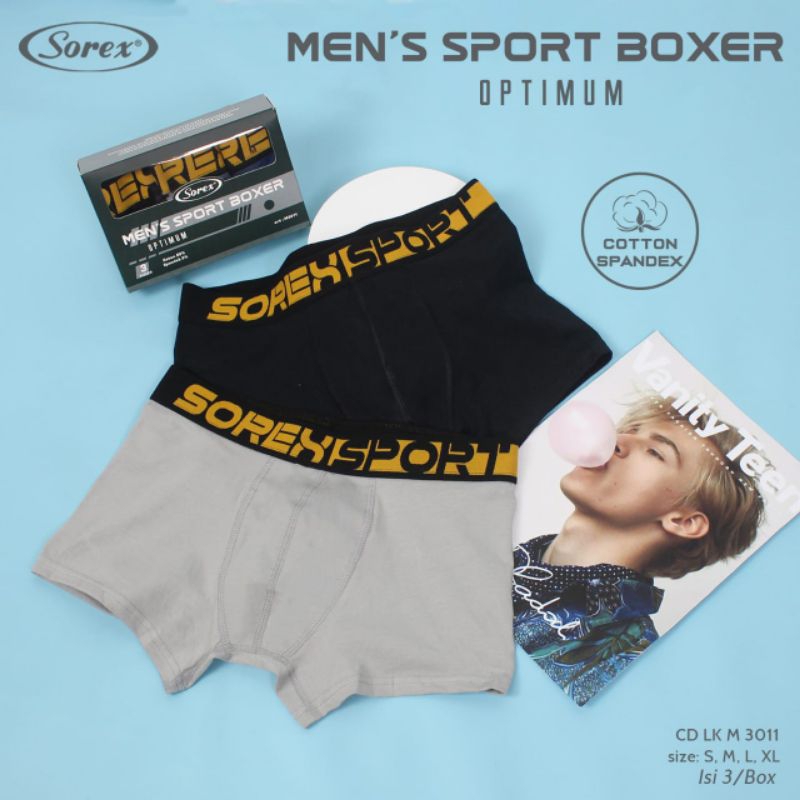 SOREX PRIA Best Selling!! Man Boxer M3011 Premium Men's Boxer (3Pcs