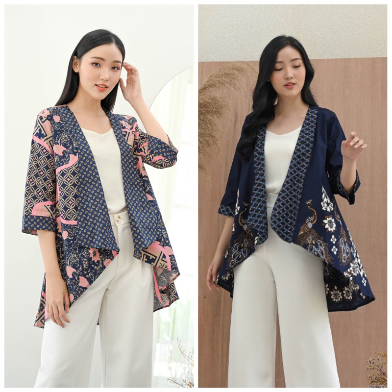 Cardigan batik wanita clearance modern