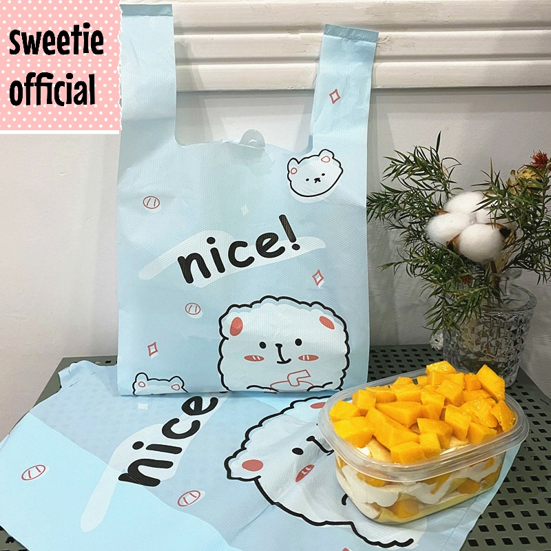 (5 Sheets) KAWAII Cartoon Crackle Bag/Multipurpose Plastic Bag/KAWAII