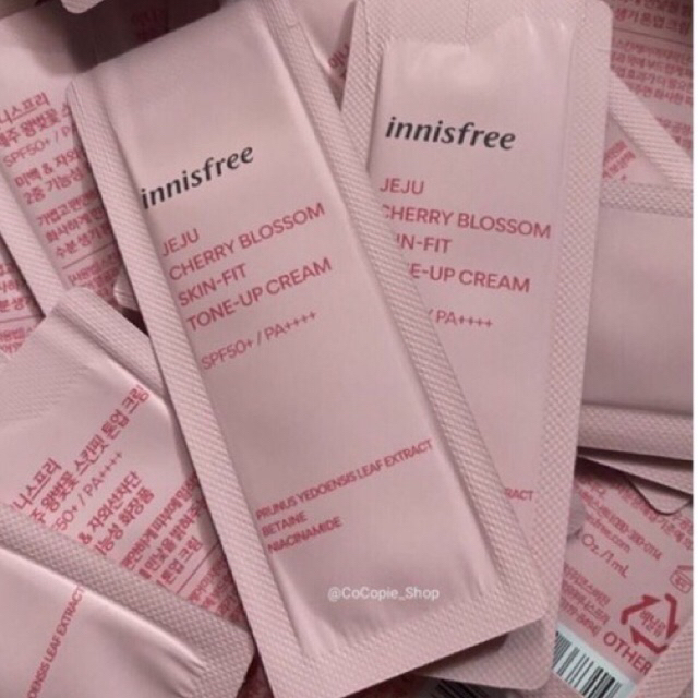 Innisfree Cherry Blossom Skin Fit Tone Up Cream Sample | Shopee Malaysia