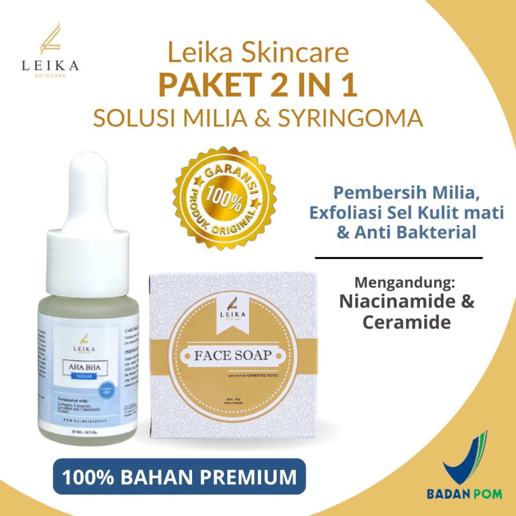 MATA Milia Package 2in1 (Earloop) Skincare Serum AHA BHA Package Milia