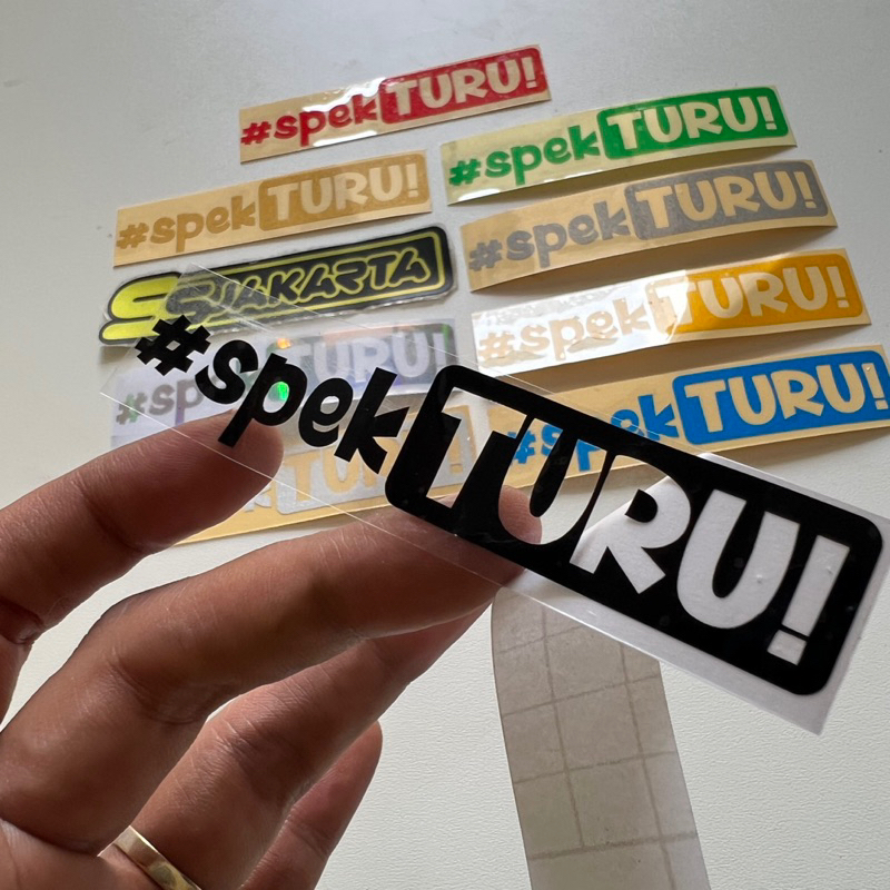 Sticker Specs TURU CUTTING Shopee Malaysia