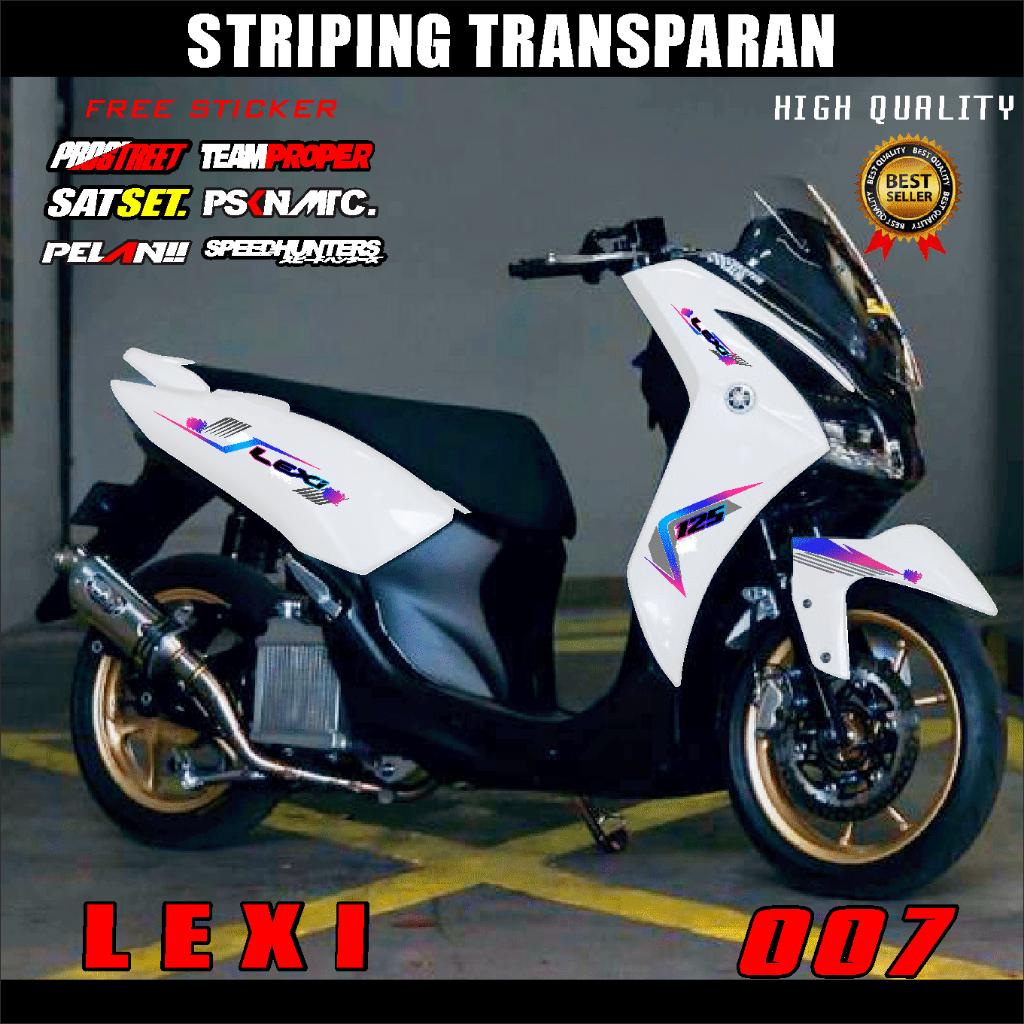 Yamaha LEXI TRANSPARENT STRIPING LATEST COOL MINIMALIST DESIGN ...