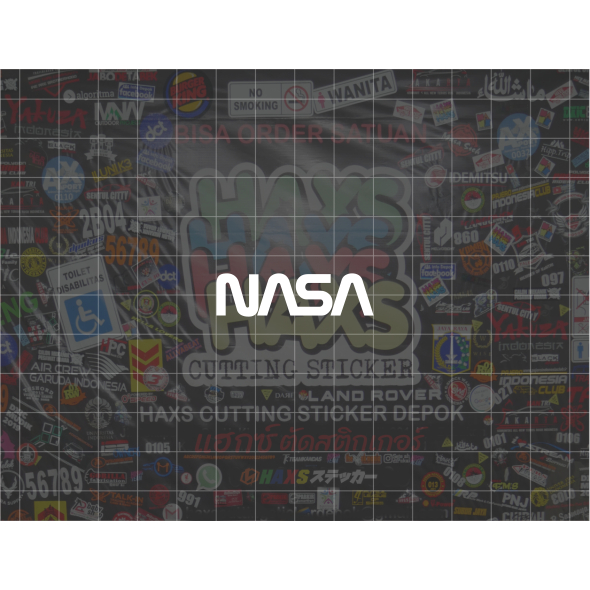 Cutting Sticker Nasa 4cm For Helmet | Shopee Malaysia