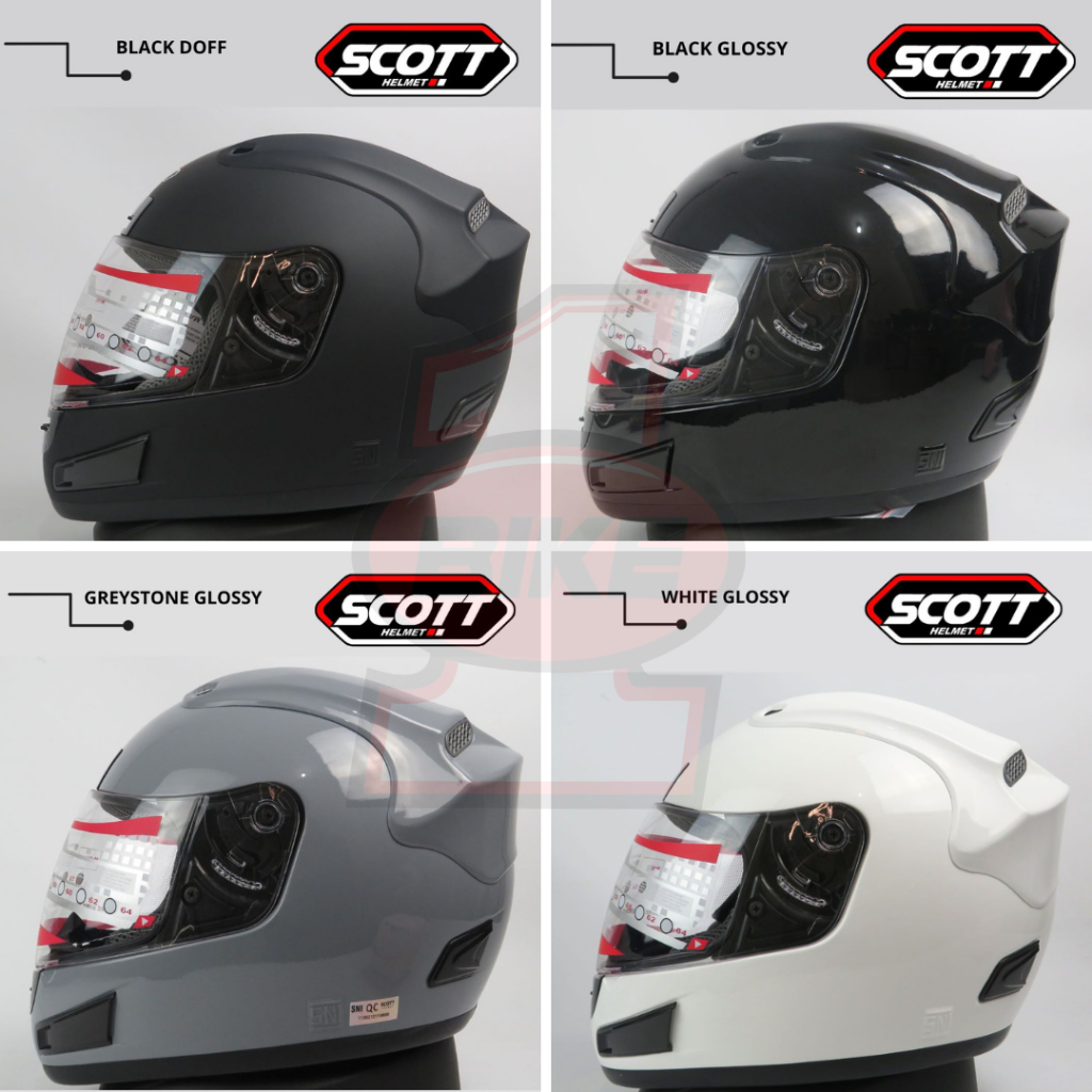 Scott FF Rafale Full Face Helmet /FF ZR-323 Carbon Plain/ SNI adult ...