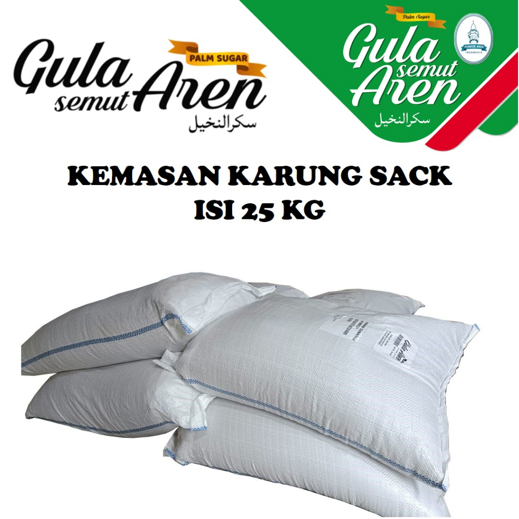 Pondok Aren 25 Kg Original Palm Sugar Ant Palm Sugar Powder 25 Kg ...