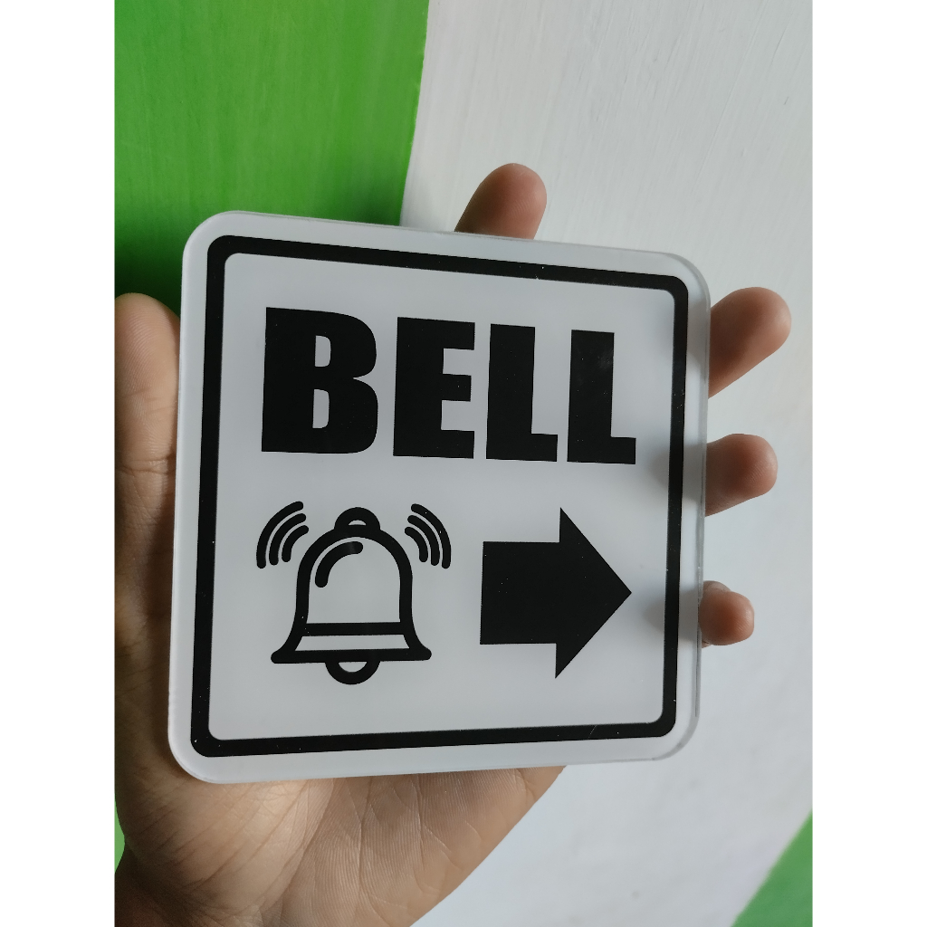 ACRYLIC BOARD WRITING BELL ACRYLIC BOARD SIGN BELL HOUSE BELL SHOP BELL ...