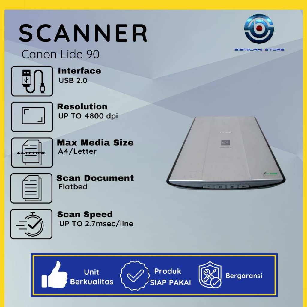 Canon CanoScan Lide 90 Scanner A4 Document Ready To Use Shopee Malaysia