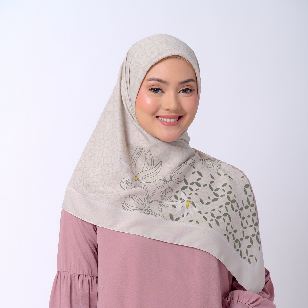 Anniversary Zm Moslem Mecca Michelia Alba Scarf Rectangular Veil Romance Of The Equator 9143