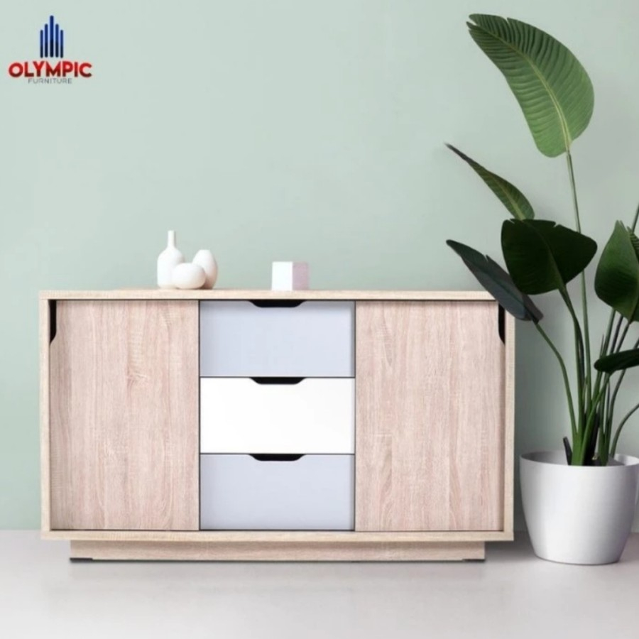 Modern Minimalist Tv Rack Long Sideboard Tv Table | Shopee Malaysia