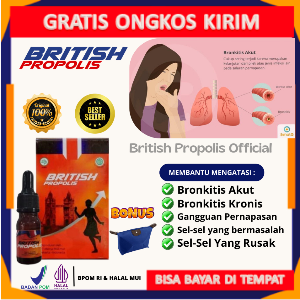 British Propolis Medicine For Tb Bronchitis Cough Dengue Rejan Cough Cold Cough Powerful Cough