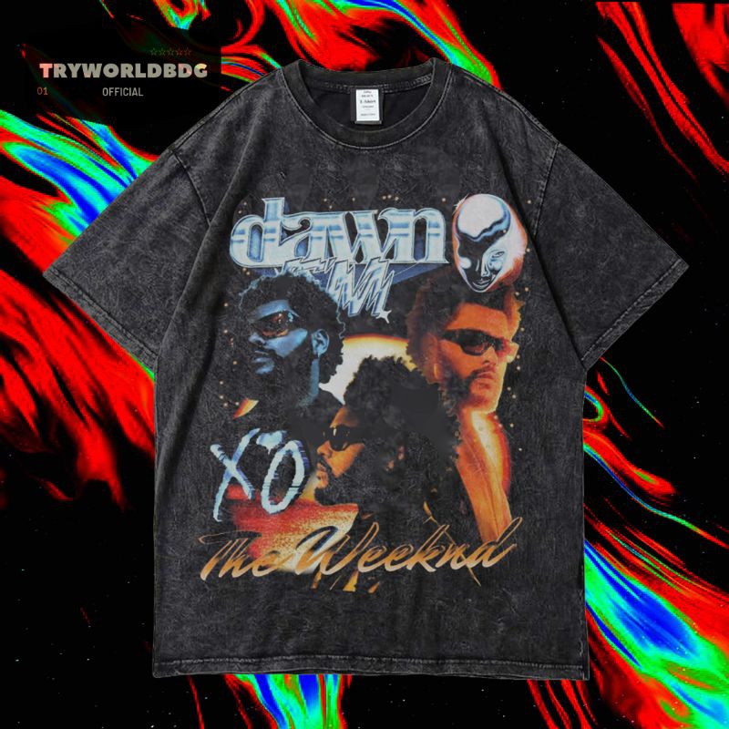 Tryworldbdg OFFICIAL "STARBOY" OVERSIZED TShirt Washed Shirt Stone