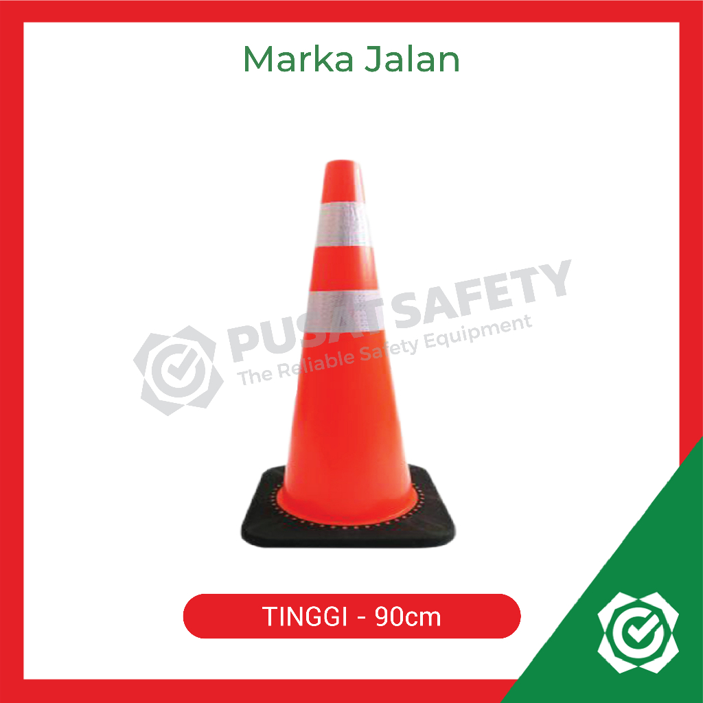 HITAM Traffic Cone Rubber Cone Black Base Cone Traffic 90cm | Shopee ...