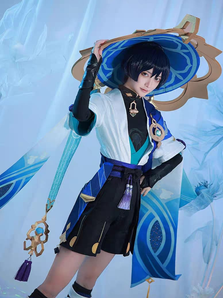 Genshin Impact Wanderer Costume Cosplay Rental Fullset Include Hat ...