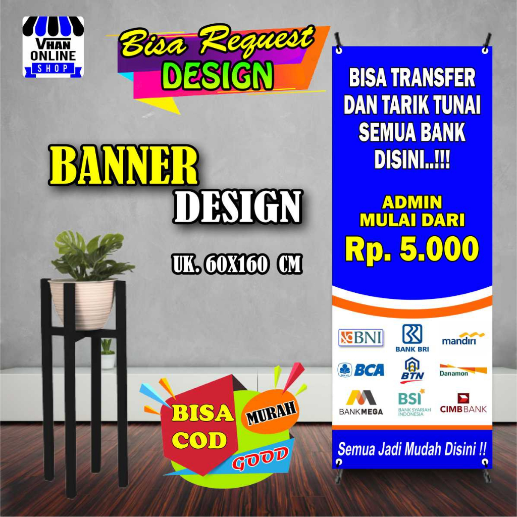 Bank Agent Banner Banner Banner, Agent Service Image, Good B | Shopee ...