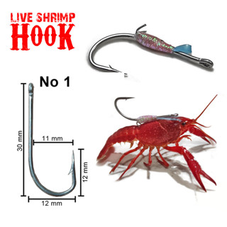MATA Live Shrimp Hook Eyes For Fishing Fish In The Sea Of The