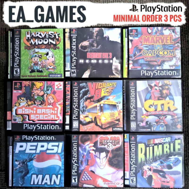 Complete list of store playstation 1 games