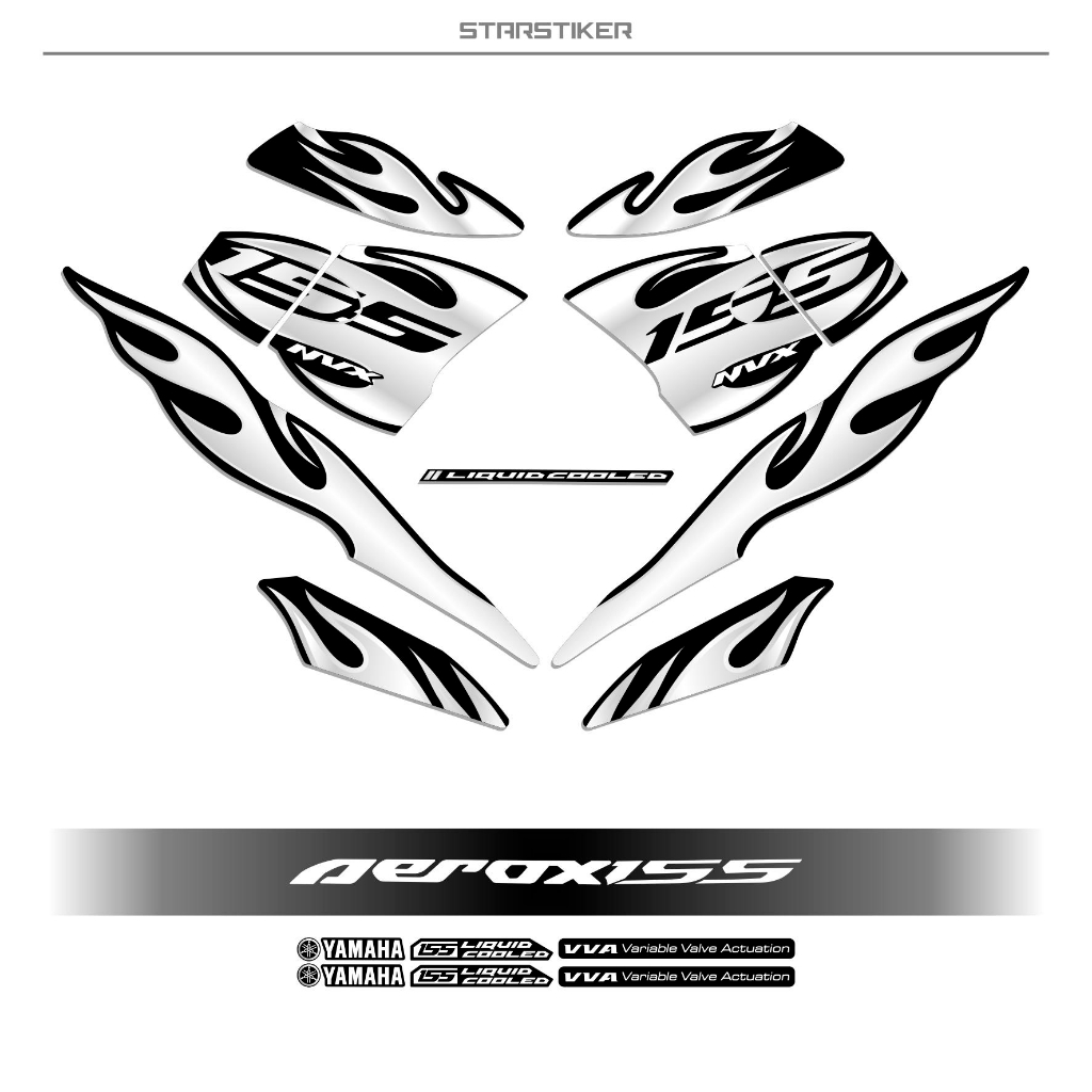 STRIPING AEROX NEW V2 / MOTIF 13 TRIBAL FIRE HOTWHELLS FIRE /155 TRIBAL ...