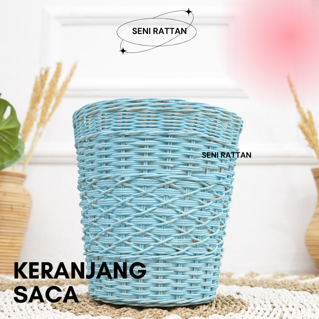 Multipurpose Rattan Laundry Basket/Natural Rattan Laundry Basket Pastel ...