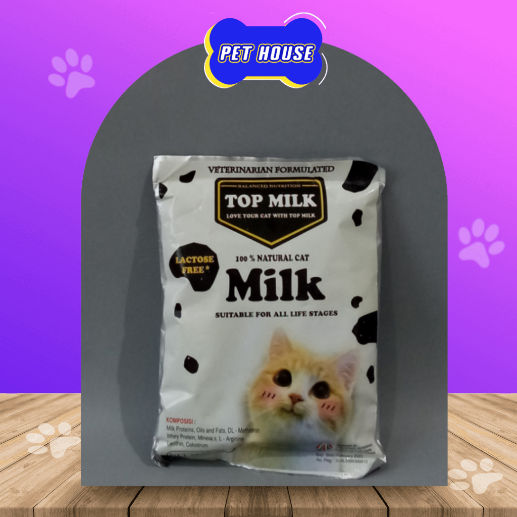 Top MILK CAT 200GR MILK For KITTEN Growth KITTEN Fat Powder Rich In Strong Healthy KITTEN